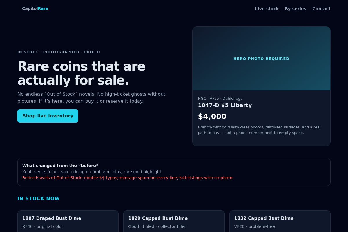 After: techy live inventory