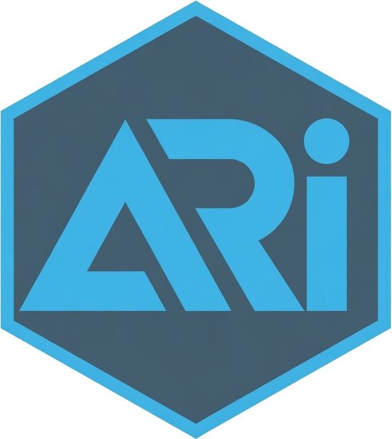 A.R.I. COINS logo by Grok Imagine mark icon