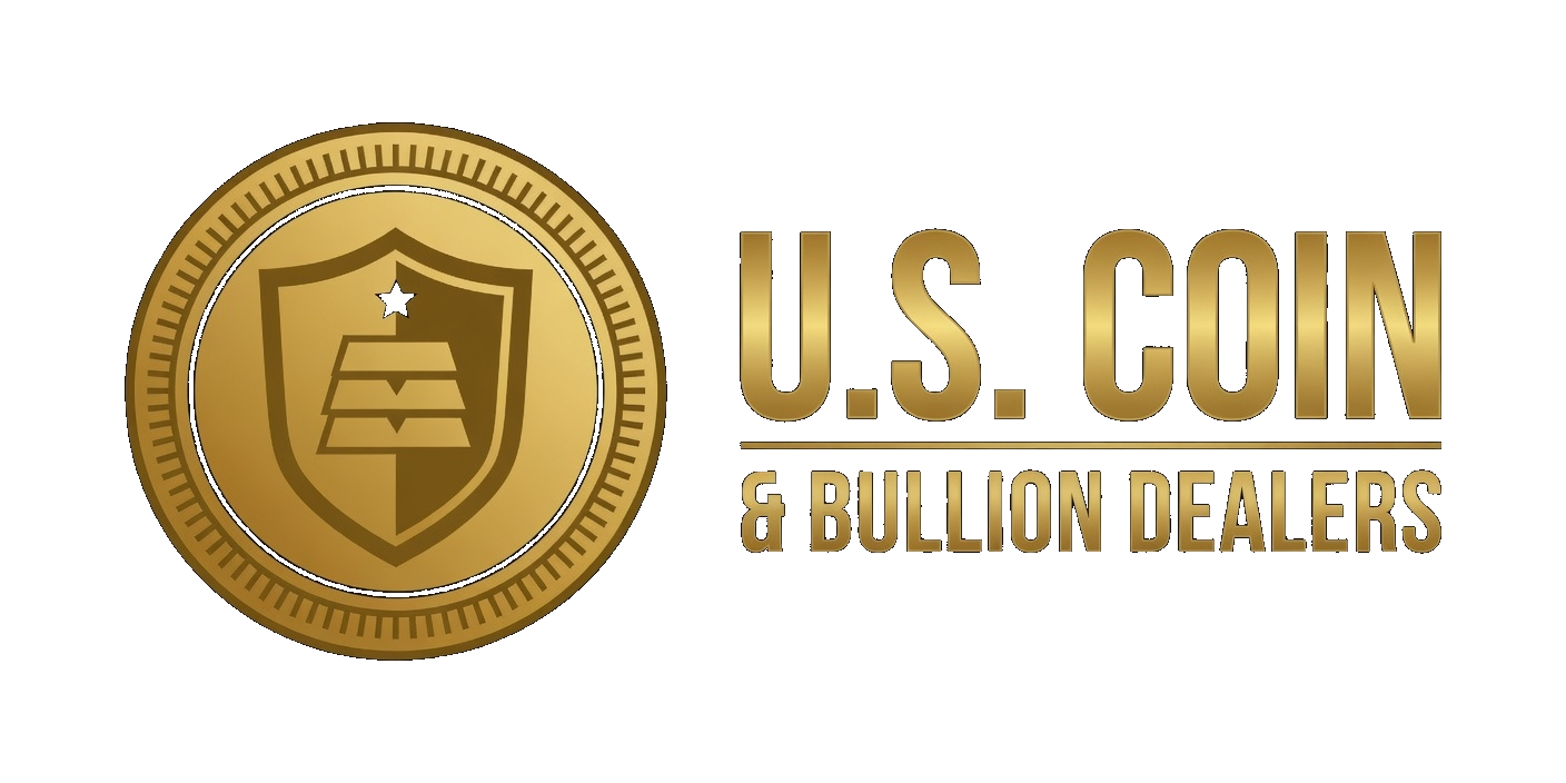 U.S. Coin & Bullion Dealers logo by Grok Imagine on dark background