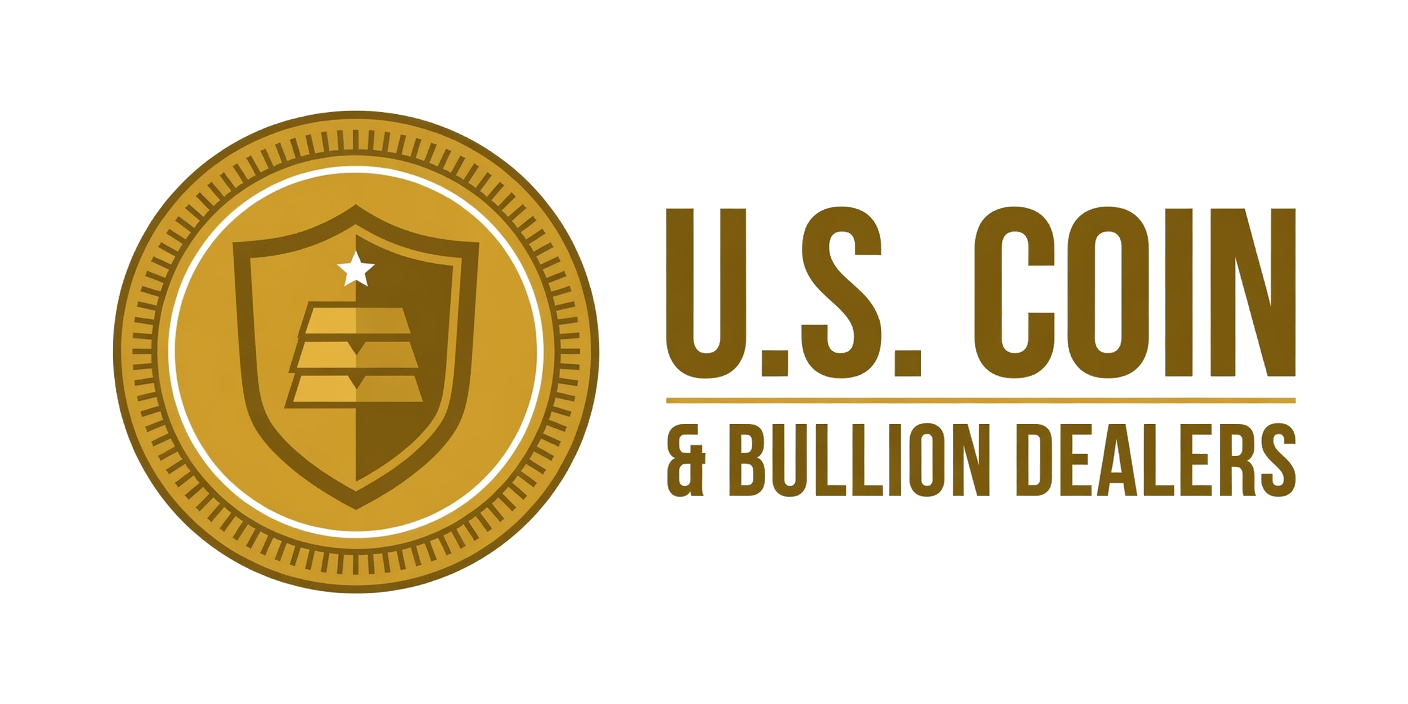 U.S. Coin & Bullion Dealers logo by Grok Imagine on light background